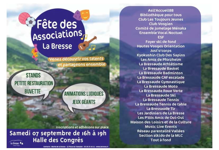 Fête des associations, à La Bresse