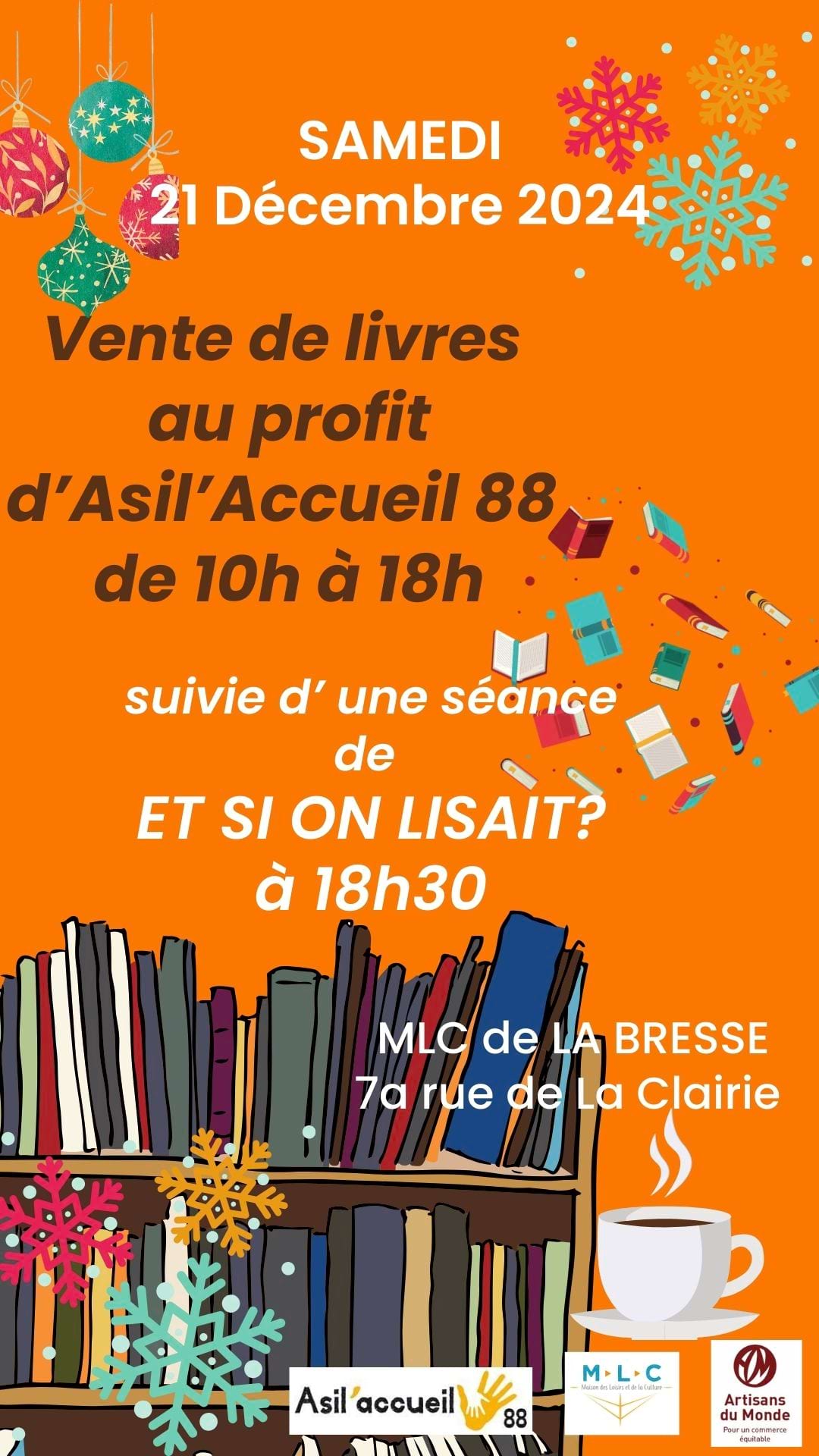 Vente de livres à La Bresse